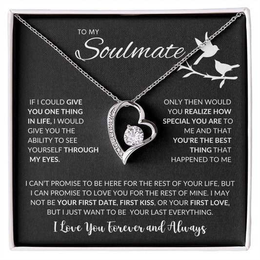 To My Soulmate | I Love You, Forever & Always - Forever Love Necklace